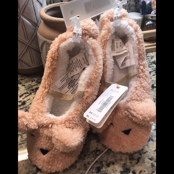 GYMBOREE FUZZY CAT SLIPPERS NEW - Picture 2 of 6